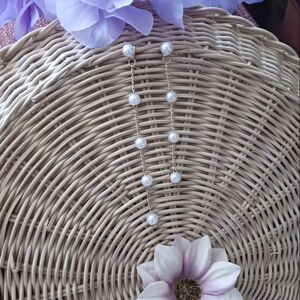 Cascading Asymmetrical Pearl Earrings